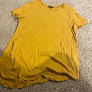 Women’s yellow tee shirt size large